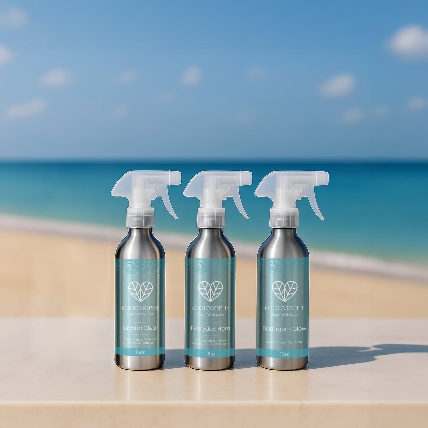 Ecolosophy Refill-Ready Conscious Cleaning Bottles (Empty) Ecolosophy