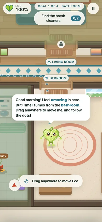 Eco's Home Rescue on a phone