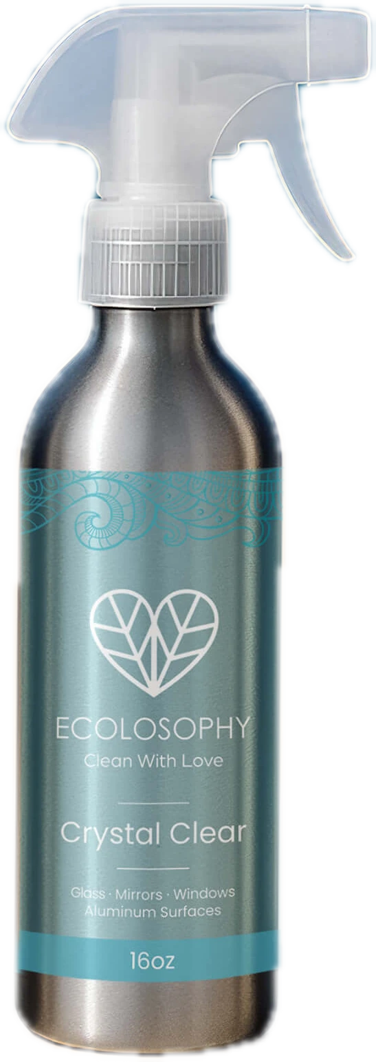 Crystal Clear 16 oz aluminum spray bottle
